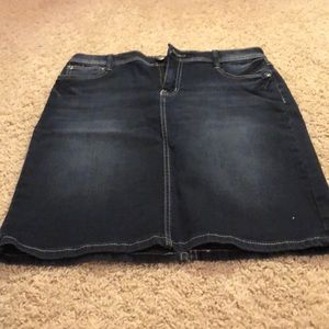 Earl jean dark jean skirt:)